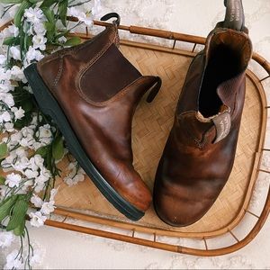 Blundstones Brown Leather Chelsea Slip On Boots sz 10.5 US/ 7.5 AUS *AS IS*